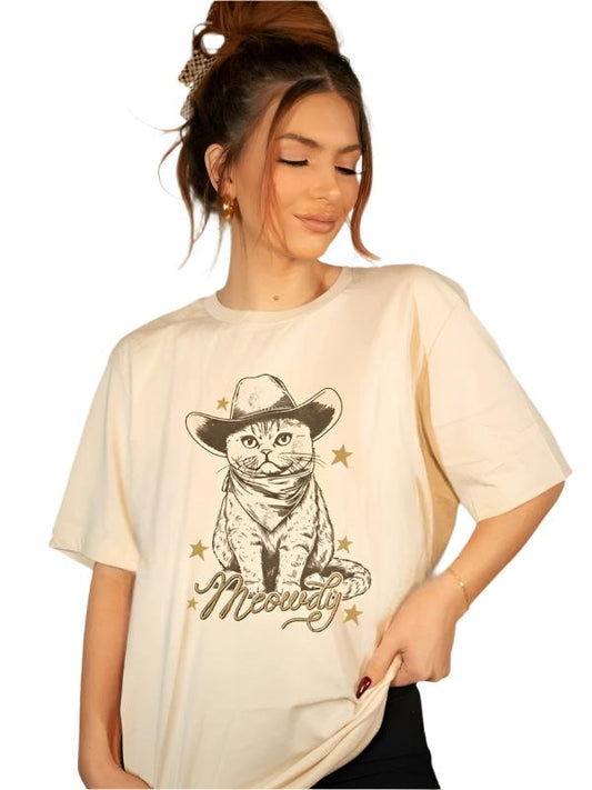 Meowdy Cat Graphic Tee